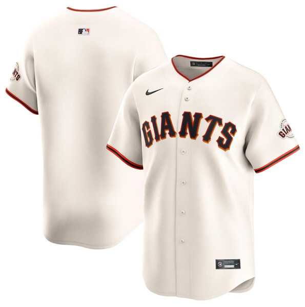 Men%27s San Francisco Giants Blank Cream Home Limited Stitched Baseball Jersey Dzhi->san francisco giants->MLB Jersey
